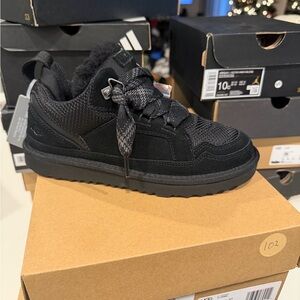 UGG Kids Black Sneakers with Textured Design